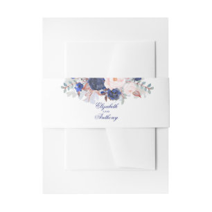 Bandeau De Faire-part Marine Florals Mariage élégant