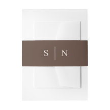 Marron Minimaliste et Chic | Monogramme