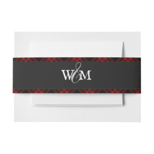 Bandeau De Faire-part Menzies Chasse Clan Tartan Scottish Plaid