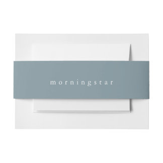 Bandeau De Faire-part Minimaliste Dusty Turquoise