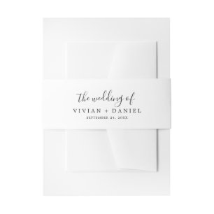 Bandeau De Faire-part Minimaliste Le Mariage De L'Invitation Bande Belly