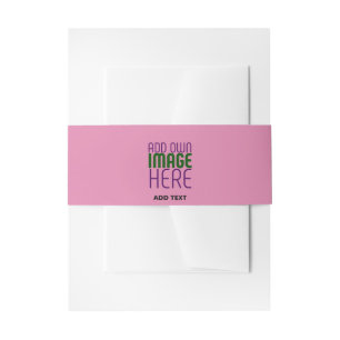 BANDEAU DE FAIRE-PART MODELE DE TEXTE D'IMAGE ROSE CHAUD MIGNON ÉDITABLE