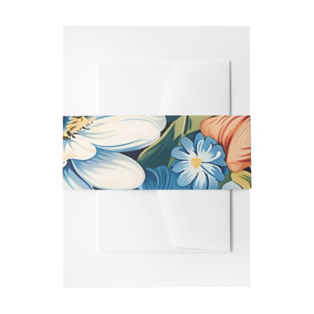 Bandeau De Faire-part Modern Floral Botanical Wedding (Devant example)