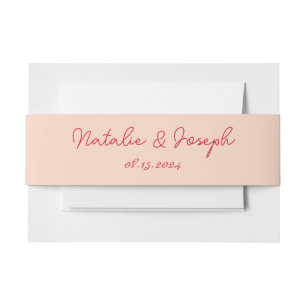 Bandeau De Faire-part Moderne coloré rétro Whimsical Mariage lumineux