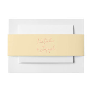 Bandeau De Faire-part Moderne Coloré Retro Whimsical Pastel Mariage amus