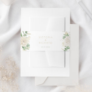 Bandeau De Faire-part Moderne Elégant Mariage de verdure fleurie