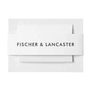 Bandeau De Faire-part Moderne minimaliste élégant et simple Mariage