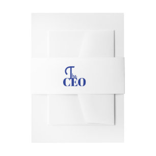 Bandeau De Faire-part Moderne Minimaliste Le PDG Bleu