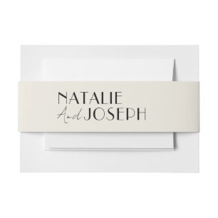 Bandeau De Faire-part Moderne Simple Français Unique Mariage Whimsical