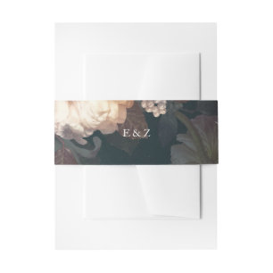 Bandeau De Faire-part Monogramme Emerald Antique Vintage Wedding