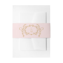 Monogramme français doux rose pâle