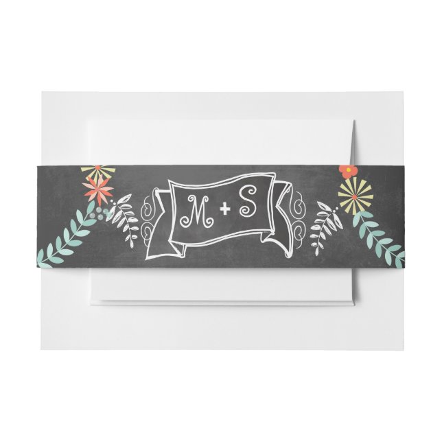 Bandeau De Faire-part Monogramme Vintage (Devant Example)