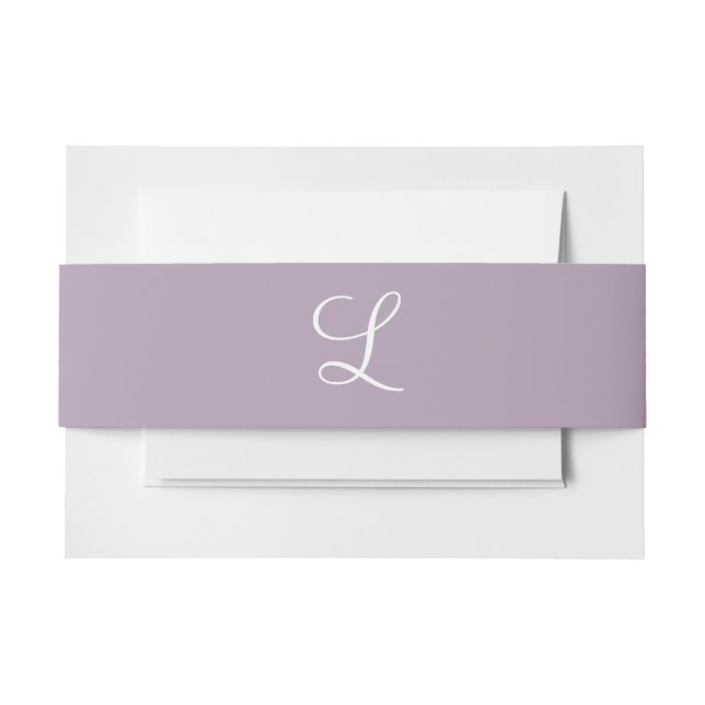 Bandeau De Faire-part Monogrammes Pastel Purple (Devant Example)