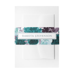 Bandeau De Faire-part Moody Boho   Garland Turquoise et Turquoise