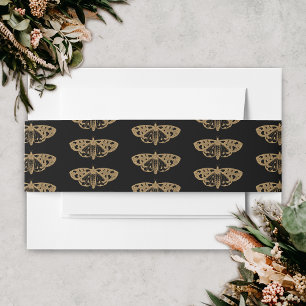Bandeau De Faire-part Moth victorienne Élégant Mariage gothique