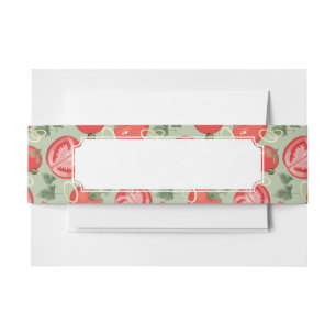 Bandeau De Faire-part Motif abstrait avec la tomate