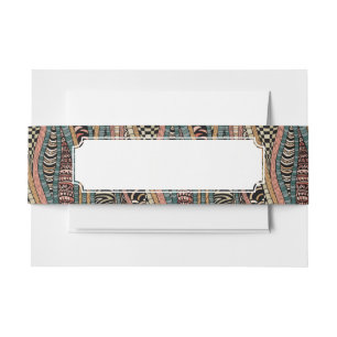 Bandeau De Faire-part Motif abstrait dans le style ethnique