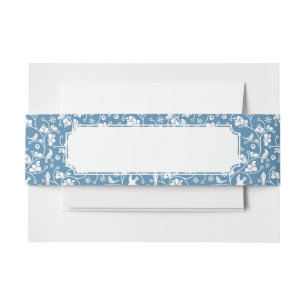 Bandeau De Faire-part motif avec les oiseaux et l'ornement de plantes