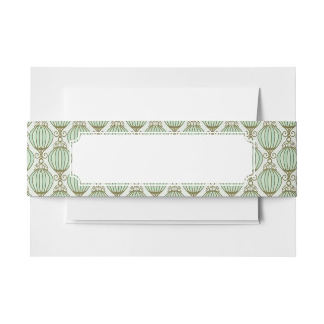 Bandeau De Faire-part Motif bleu de Motton (Devant Example)