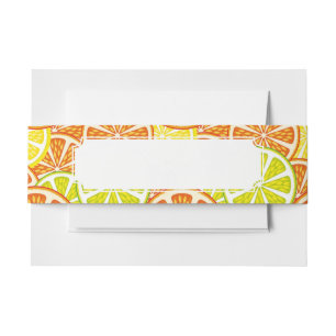 Bandeau De Faire-part Motif d'agrume