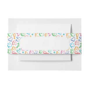 Bandeau De Faire-part motif d'alphabet