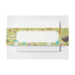 Bandeau De Faire-part Motif de barbecue