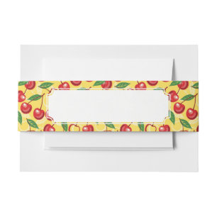 Bandeau De Faire-part Motif de cerise
