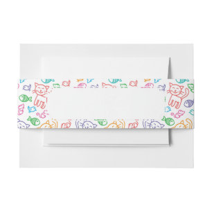 Bandeau De Faire-part motif de chat