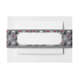 Bandeau De Faire-part motif de chaton et de souris