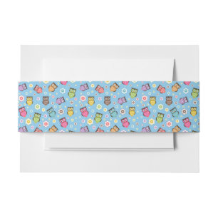 Bandeau De Faire-part Motif de Chouette lunaire
