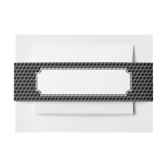 Bandeau De Faire-part Motif de grille en métal - arrière - plan (Devant Example)