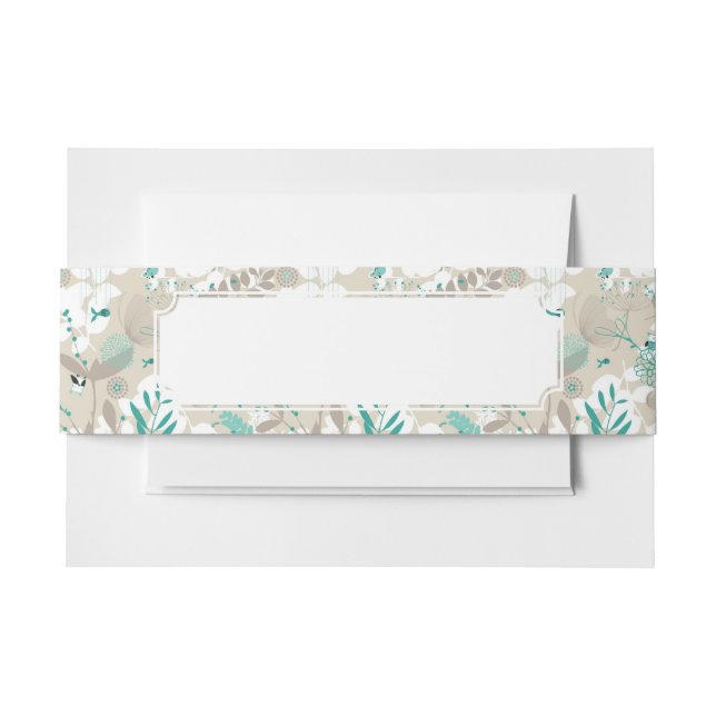 Bandeau De Faire-part Motif de jardin (Devant Example)