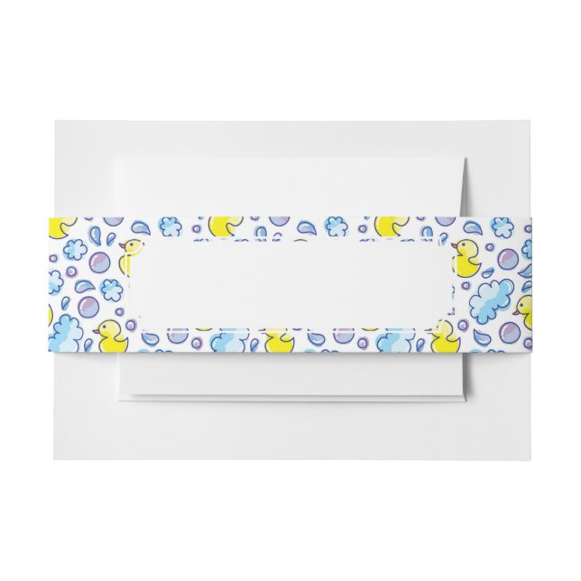 Bandeau De Faire-part motif de lavage (Devant Example)