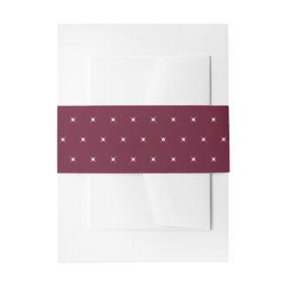 Bandeau De Faire-part Motif de lumières scintillantes rouges cramoisies 