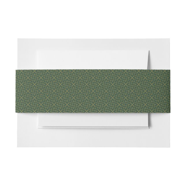 Bandeau De Faire-part Motif de noeud celtique tissé (Devant Example)
