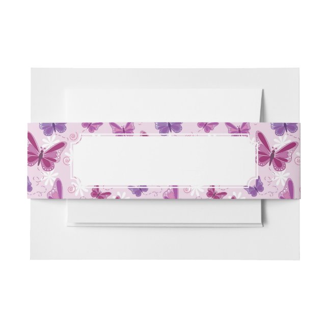 Bandeau De Faire-part motif de papillon 2 (Devant Example)