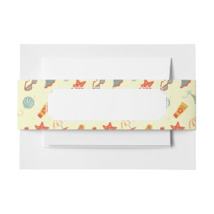 Bandeau De Faire-part Motif de plage d'été