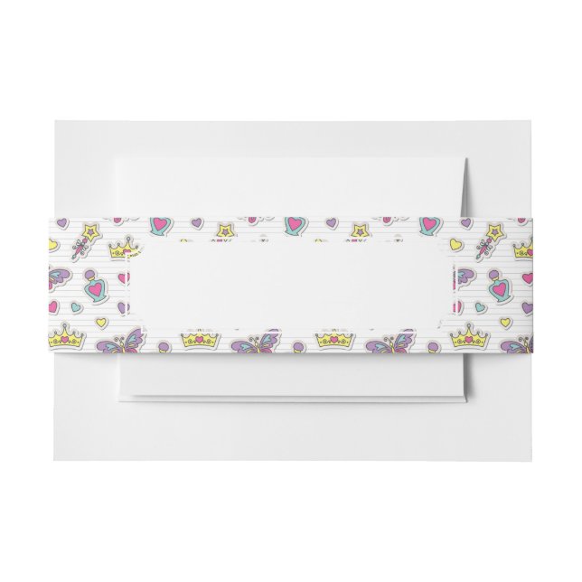 Bandeau De Faire-part motif de princesse de ballet (Devant Example)