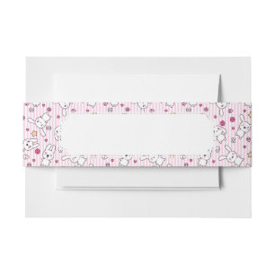 Bandeau De Faire-part motif de rayures de kawaii