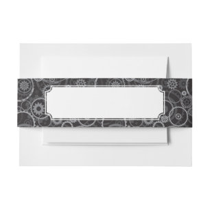 Bandeau De Faire-part Motif de roues dentées
