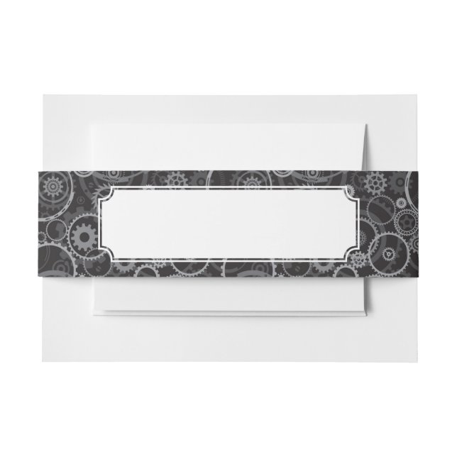 Bandeau De Faire-part Motif de roues dentées (Devant Example)