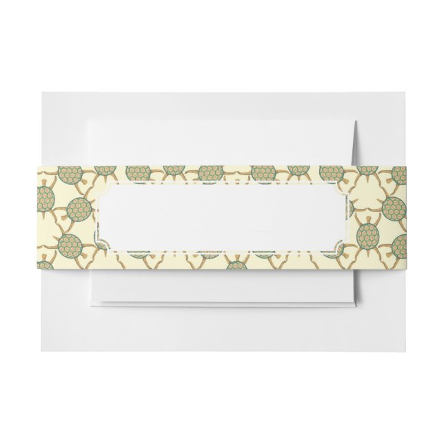 Bandeau De Faire-part Motif de tortue (Devant Example)