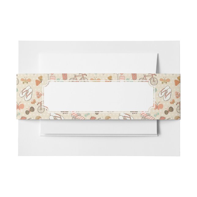 Bandeau De Faire-part Motif de vacances d'été (Devant Example)