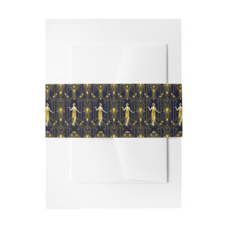 Bandeau De Faire-part Motif décoratif noir et or Gabsy