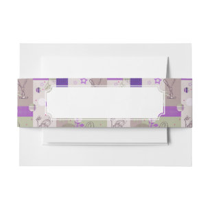 Bandeau De Faire-part Motif d'édredon de bébé