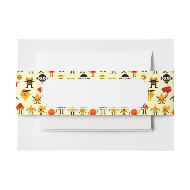 Bandeau De Faire-part Motif drôle de monstres (Devant Example)