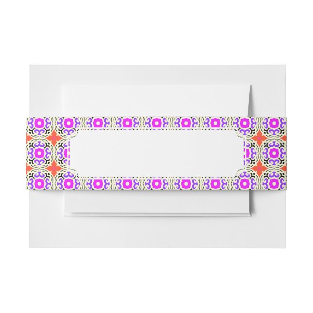 Bandeau De Faire-part Motif ethnique avec des motifs marocains (Devant Example)