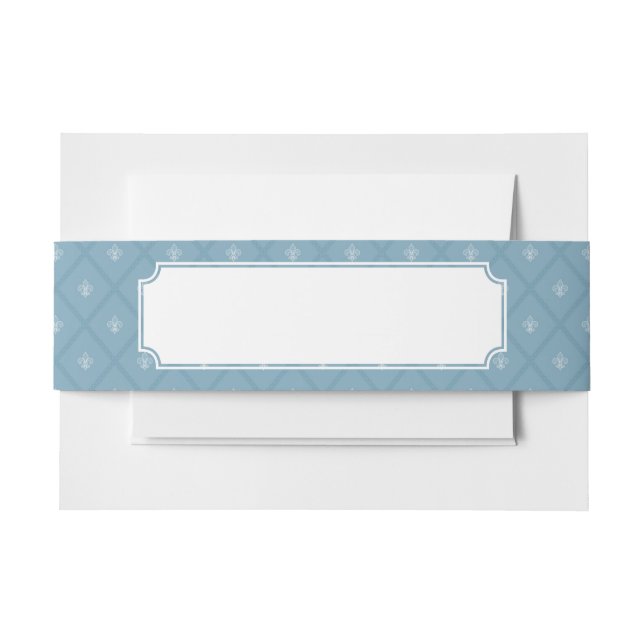 Bandeau De Faire-part motif Fleur-De-lis (Devant Example)