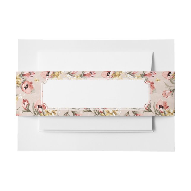 Bandeau De Faire-part Motif floral 3 d'élégance abstraite (Devant Example)