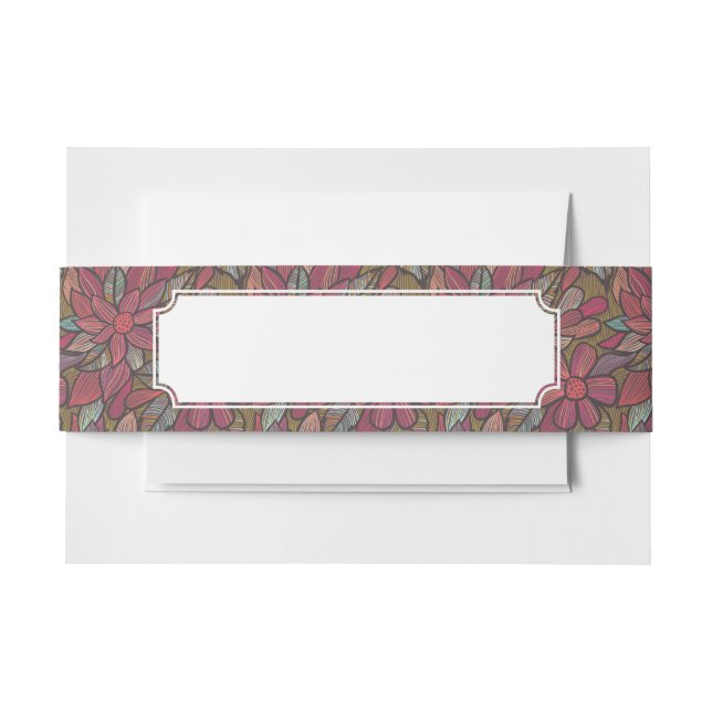 Bandeau De Faire-part Motif floral 4 (Devant Example)